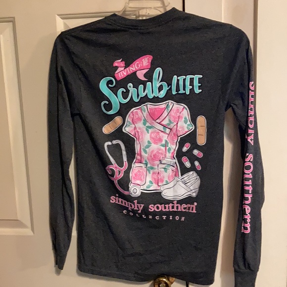 Simply Southern Living the Scrub life size Small - Picture 4 of 8